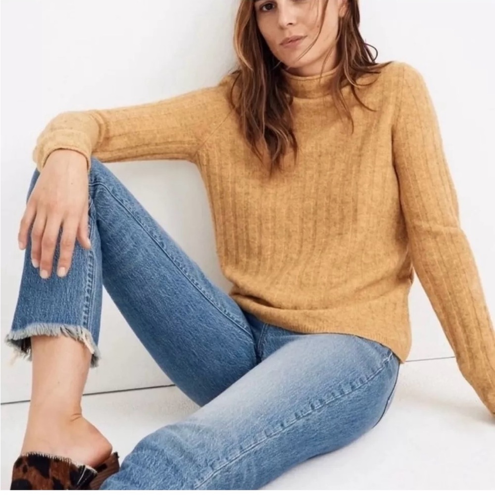 Madewell womens size small yellow wool and alpaca sweater